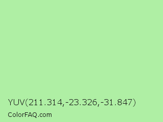 YUV 211.314,-23.326,-31.847 Color Image