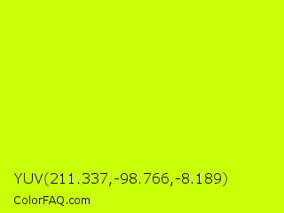 YUV 211.337,-98.766,-8.189 Color Image