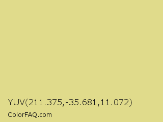 YUV 211.375,-35.681,11.072 Color Image