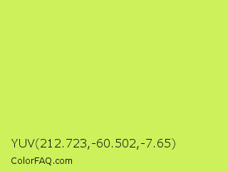 YUV 212.723,-60.502,-7.65 Color Image