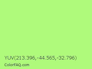 YUV 213.396,-44.565,-32.796 Color Image