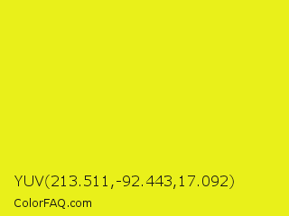 YUV 213.511,-92.443,17.092 Color Image