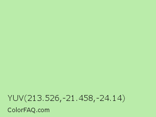 YUV 213.526,-21.458,-24.14 Color Image