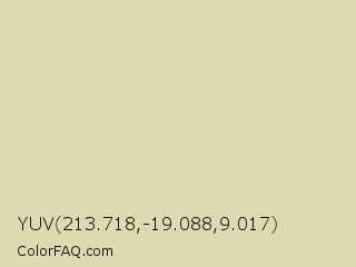 YUV 213.718,-19.088,9.017 Color Image