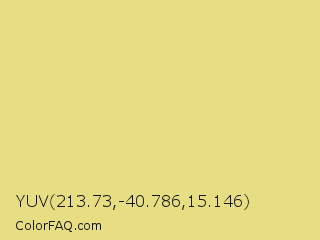 YUV 213.73,-40.786,15.146 Color Image