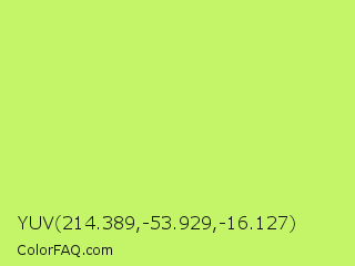 YUV 214.389,-53.929,-16.127 Color Image