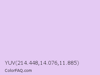 YUV 214.448,14.076,11.885 Color Image