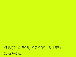 YUV 214.598,-97.909,-3.155 Color Image