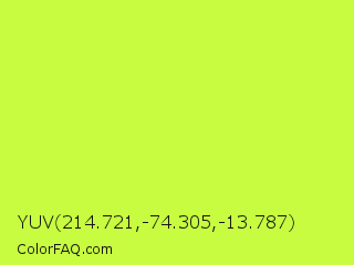 YUV 214.721,-74.305,-13.787 Color Image