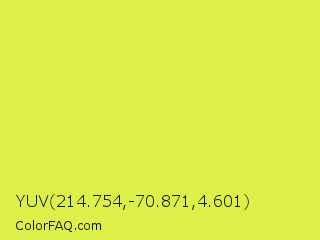 YUV 214.754,-70.871,4.601 Color Image