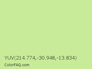 YUV 214.774,-30.948,-13.834 Color Image