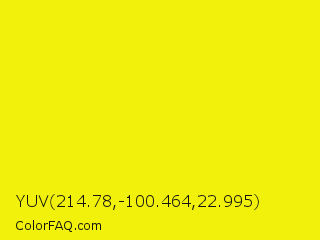 YUV 214.78,-100.464,22.995 Color Image