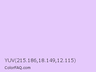 YUV 215.186,18.149,12.115 Color Image