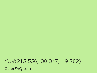 YUV 215.556,-30.347,-19.782 Color Image