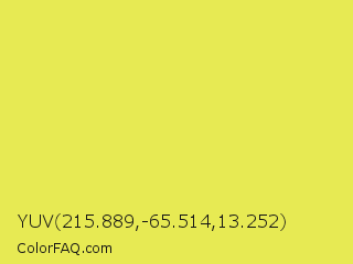 YUV 215.889,-65.514,13.252 Color Image