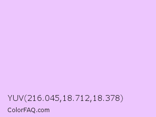 YUV 216.045,18.712,18.378 Color Image