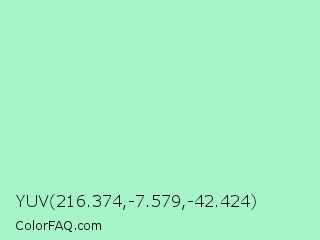 YUV 216.374,-7.579,-42.424 Color Image