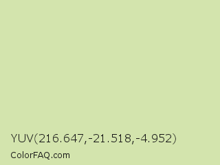 YUV 216.647,-21.518,-4.952 Color Image