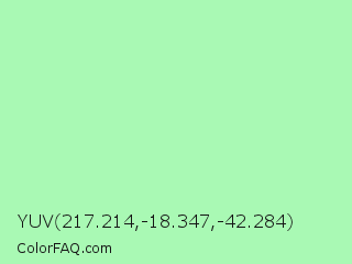 YUV 217.214,-18.347,-42.284 Color Image
