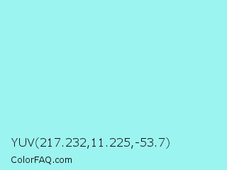 YUV 217.232,11.225,-53.7 Color Image