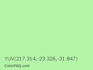 YUV 217.314,-23.326,-31.847 Color Image