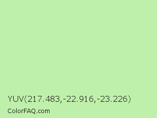 YUV 217.483,-22.916,-23.226 Color Image