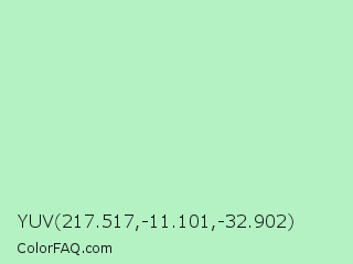 YUV 217.517,-11.101,-32.902 Color Image