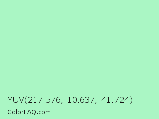 YUV 217.576,-10.637,-41.724 Color Image
