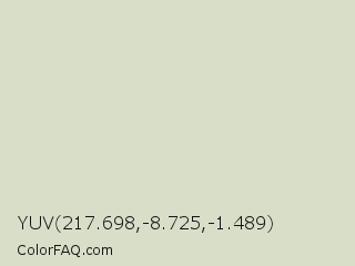 YUV 217.698,-8.725,-1.489 Color Image