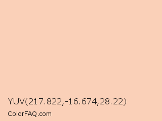YUV 217.822,-16.674,28.22 Color Image