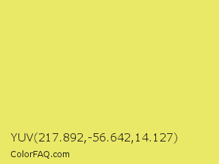 YUV 217.892,-56.642,14.127 Color Image