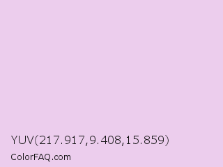 YUV 217.917,9.408,15.859 Color Image