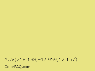 YUV 218.138,-42.959,12.157 Color Image