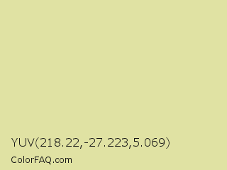 YUV 218.22,-27.223,5.069 Color Image
