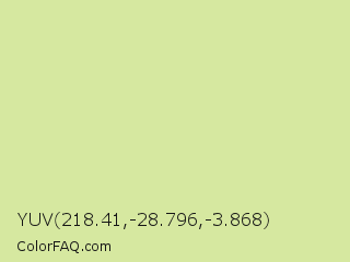 YUV 218.41,-28.796,-3.868 Color Image