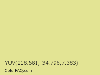 YUV 218.581,-34.796,7.383 Color Image