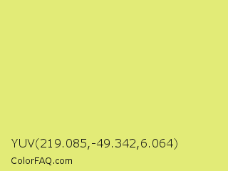 YUV 219.085,-49.342,6.064 Color Image
