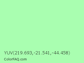 YUV 219.693,-21.541,-44.458 Color Image