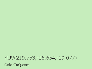 YUV 219.753,-15.654,-19.077 Color Image