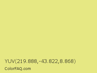 YUV 219.888,-43.822,8.868 Color Image