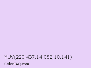 YUV 220.437,14.082,10.141 Color Image