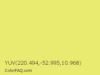 YUV 220.494,-52.995,10.968 Color Image