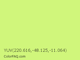 YUV 220.616,-48.125,-11.064 Color Image