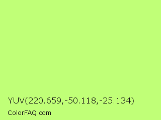YUV 220.659,-50.118,-25.134 Color Image