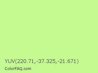 YUV 220.71,-37.325,-21.671 Color Image