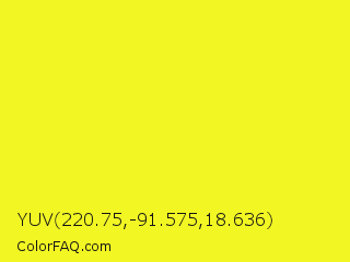 YUV 220.75,-91.575,18.636 Color Image