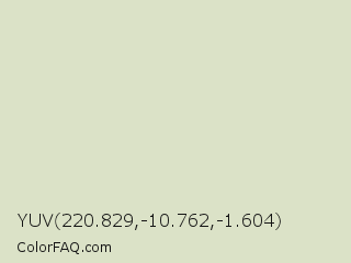 YUV 220.829,-10.762,-1.604 Color Image