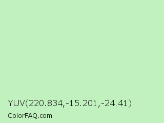 YUV 220.834,-15.201,-24.41 Color Image
