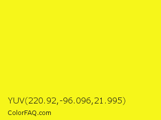 YUV 220.92,-96.096,21.995 Color Image