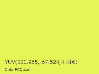 YUV 220.965,-67.524,4.416 Color Image